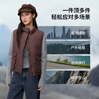 君羽 羽绒服马甲女款700蓬 新款加厚立领 超轻女士鹅绒马甲