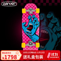 carver Santa cruz「粉鬼手」尖叫之手陆地冲浪板陆冲滑板c5桥 30.2寸 C5支架 偏向街式