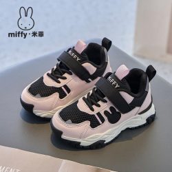 Miffy 童鞋2026春秋网面透气女童鞋女孩时尚跑步鞋女童运动鞋