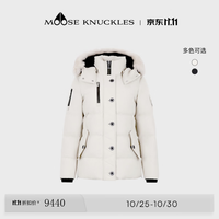 MOOSE KNUCKLES [奢享8折]ORIGINALS系列女士3Q毛领小剪刀鹅绒羽绒服 米白色 S