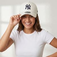 NEW ERA ERA 12380590 NY大LOGO 米白色 可调节鸭舌帽