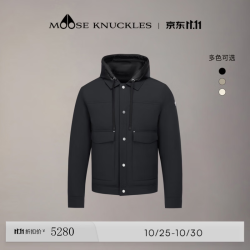 MOOSE KNUCKLES [奢享8折] 男士休闲工装小剪刀鸭绒羽绒服 黑色 L