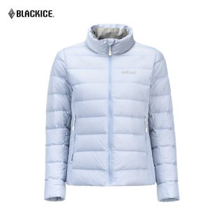 移动端：黑冰 户外立领无帽保暖内胆鹅绒轻薄短款羽绒服女款鹅绒上衣8161