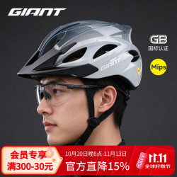 捷安特 TRITON MIPS骑行头盔 山地车公路自行车头盔一体成型 渐变灰L/XL