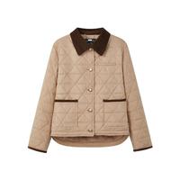 TEENIE WEENIE 小熊女装保暖菱格绗缝棉服春秋季时髦温暖舒适巴恩风外套