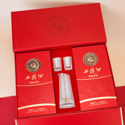 西凤酒 酒海窖龄 龙凤呈祥 52度 500ml*2瓶 礼盒装+酒具