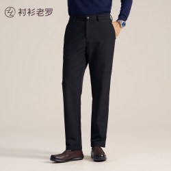 衬衫老罗 [保暖蓄热]2026秋季新品四面弹抗起球直筒休闲长裤衬衫老罗C839L