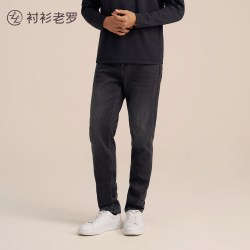 衬衫老罗 [不紧绷]2026冬季新品中厚款透气直筒保暖牛仔裤衬衫老罗W818L