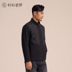 衬衫老罗 [轻柔机洗]2026秋新品BWS系统白鹅绒防水立领羽绒服衬衫老罗D540N