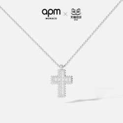 APM Monaco [明星同款]APM Monaco白色Monaco十字项链