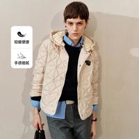 TEENIE WEENIE 小熊女装春秋季短款连帽棉服外套轻薄通勤休闲上衣女