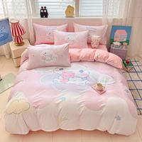 Hello Kitty 三丽鸥正版玉桂狗100%棉儿童四件套卡通大耳狗纯棉被套床单三件套
