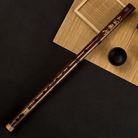 永华 圆口棕色一节C调 苦竹笛子（适用学生、成人）