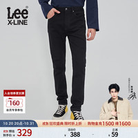 Lee 26秋冬731舒适锥形牛仔裤黑色男水洗做旧 黑色 34