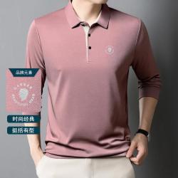 凯撒大帝 秋冬弹力长袖卫衣男T恤经典翻领Polo衫男