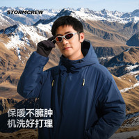 media storm 3M新雪丽棉服2.0STORMCREW26新款户外保暖棉袄厚夹双11 玄夜黑 S