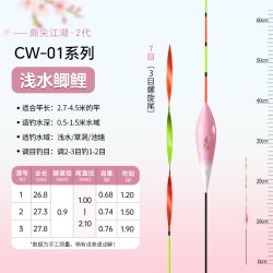 川泽 刀片螺旋尾浮漂高灵敏鲫鱼漂醒目加粗尾大物漂抗风浪浮漂cw