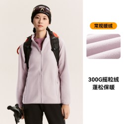 拓路者 秋冬季摇粒绒外套女运动保暖冲锋衣抓绒衣内胆