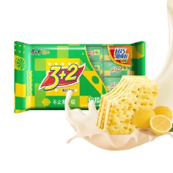 康师傅 3+2苏打夹心饼干清新柠檬味营养办公室食品零食分享装