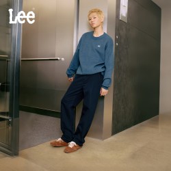 Lee 经典斜纹布潮舒适男士保暖休闲裤潮流