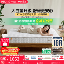 城市爱情 大白垫2.0 乳胶弹簧床垫 180*200*21cm