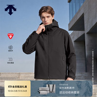 迪桑特 男款防风防水透湿面料黑标P棉HEAT CONTROL6.0控温棉服 BK-黑色 L (175/96A)