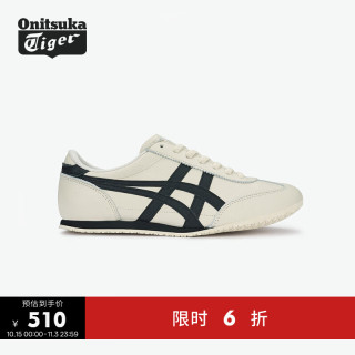 鬼塚虎 MACHU RACER男女百搭舒适运动休闲鞋 米白/黑色 39