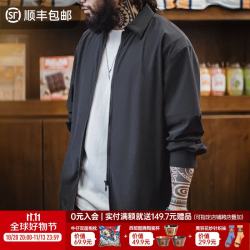 马登 工装美式休闲垂感冰丝衬衫透气cleanfit凉感黑长袖衬衣男士秋季 藏青色 XL