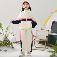 小猪班纳 2026秋季新款女童卫衣卫裤两件装舒适运动风