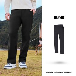 乔丹 户外加厚软壳长裤男生2026冬季新款保暖休闲百搭直筒裤子运动