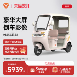 雅迪摩登悦行电动三轮车大空间液晶仪表通勤代步接送