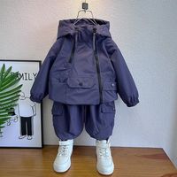 百亿补贴：童森童马 儿童套装春秋款2025新款小童装秋季衣服痞帅气时髦男童秋装