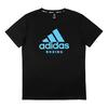  adidas/阿迪达斯 透气快干 男士运动T恤  黑蓝 2XL