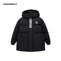匡威 90%鸭绒 1000+清洁度 儿童3M防水高充绒羽绒服 正黑色