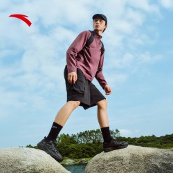 安踏 探山2户外徒步鞋男女同款秋季耐磨橡胶大底登山越野运动鞋