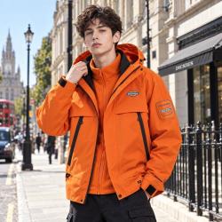 Dickies 秋冬季男式可拆卸抓绒内胆户外运动防风保暖两件套