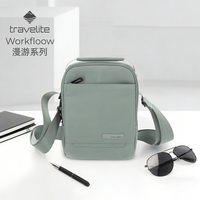 德国travelite Workfloow漫游系列超轻量化男生斜挎包休闲小包