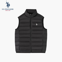 U.S. POLO ASSN. 羽绒马甲男秋冬户外防风防水百搭坎肩男士高端防寒保暖背心男外套