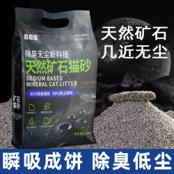 天然纳基矿砂猫砂小苏打除臭低尘易结团包邮20公斤矿石膨润土猫沙