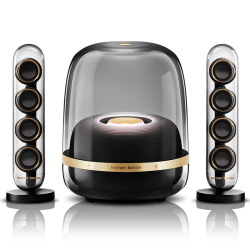 哈曼卡顿 音乐水晶四代 蓝牙音箱 居家艺术音箱 SoundSticks4 水晶4 墨金典藏版