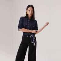 Levi's 李维斯女士美式复古简约长袖牛仔衬衫16786
