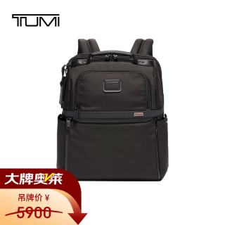 TUMI Alpha 3系列 男士弹道尼龙双肩包 02603177D3 黑色 大号