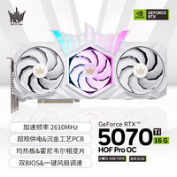 影驰 名人堂 GeForce RTX 5070 Ti HOF Pro OC 16G GDDR7 DLSS 游戏设计OpenClaw部署显卡