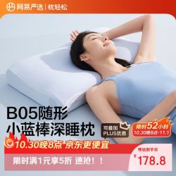 网易严选 B05随形小蓝棒深睡枕护颈椎助眠记忆枕成人枕头中秋节送礼9/11cm