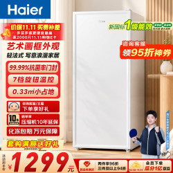 海尔 BD-211GHW9 家用立式冰柜 211L