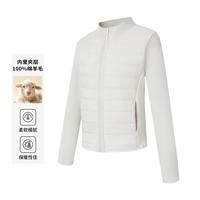 Esprit 羊毛内里保暖上衣纯色开衫冬季轻奢精致通勤女士棉衣