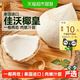 佳沃 泰国进口椰皇新鲜香水奶椰一椰两吃水果6粒 单果250-350g
