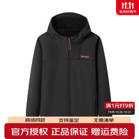 添柏岚 软壳衣男装户外拒水保暖绒里连帽夹克外套A5M62 001 L 180/108A