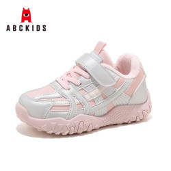 ABCKIDS 二棉鞋中大童冬季加绒保暖运动鞋