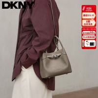 DKNY 美国品牌 头层牛皮菜篮子包轻奢高端手提经典水桶包
